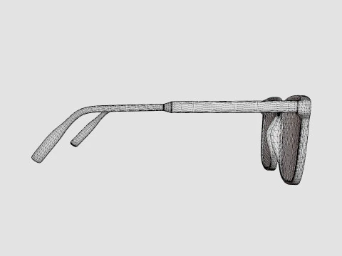 Mont Blanc MB0011O 011 Glasses 3D Model