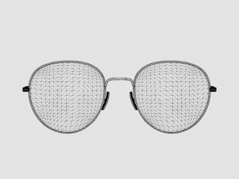 Moschino - MOS533 DDB Glasses 3D Model