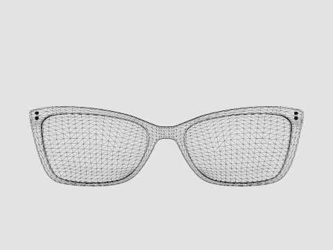 Moschino MOS547 C9A Glasses 3D 模型