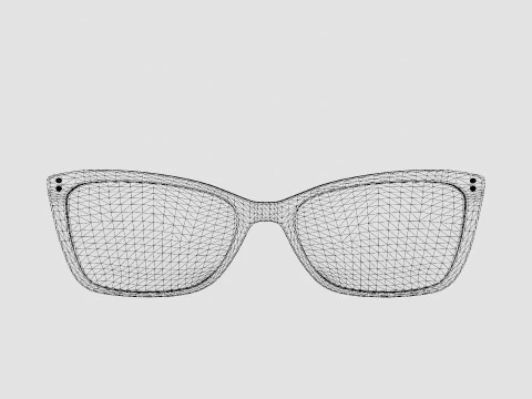 Moschino MOS547 C9A Glasses 3D Model
