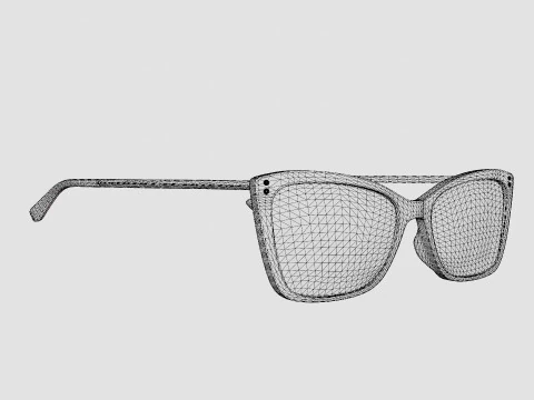 Moschino MOS547 C9A Glasses 3D Model
