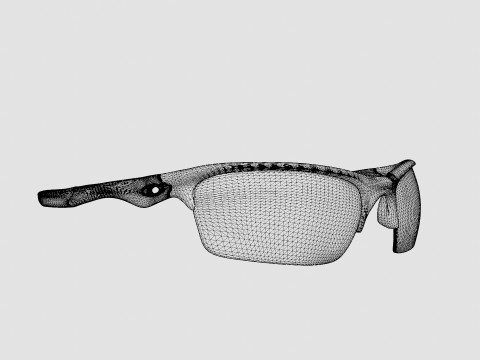 Oakley Bottle Rocket - Black Iridium Polarized OO9164 Sport Glasses Modèle 3D