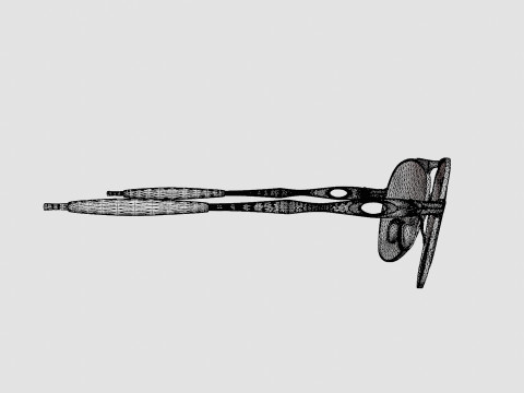 Oakley Crosshair - Vr28 Black Iridium OO4060 Sport Glasses 3D Model