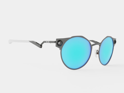 Oakley Deadbolt - Prizm Sapphire OO6046 Sport Glasses 3D मॉडल