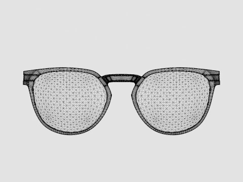 Oakley Diecutter - Black Iridium Polarized OO4137 Sport Glasses 3D Model