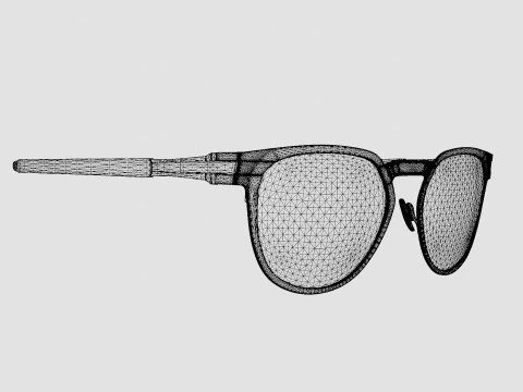 Oakley Diecutter - Black Iridium Polarized OO4137 Sport Glasses 3D Model