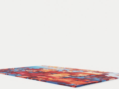 PRISMATIC PRS13 BLUE FLAME Rug 3D Model