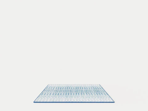 SWITCH BLUE Rug 3D Model