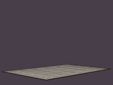 TWILIGHT TWI22 NAVY GOLD Rug 3Dモデル
