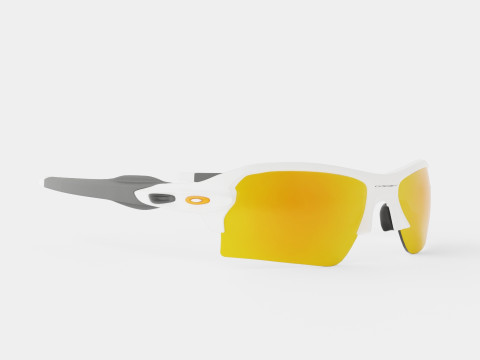 Oakley Flak 2 0 XL - Fire Iridium OO9188 Sport Glasses 3D Model