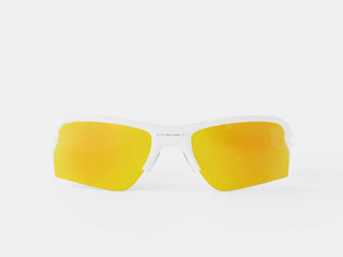 Oakley Flak 2 0 XL - Fire Iridium OO9188 Sport Glasses Modello 3D