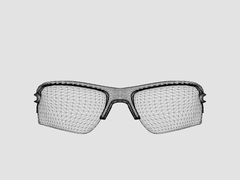 Oakley Flak 2 0 XL - Fire Iridium OO9188 Sport Glasses 3D Model