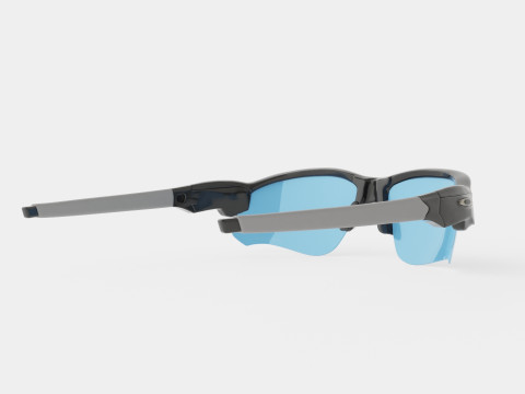 Oakley Flak Draft - Prizm Deep Water Polarized OO9364 Sport Glasses 3D Модель