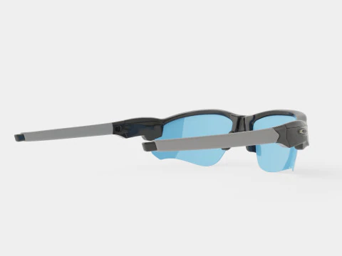 Oakley Flak Draft - Prizm Deep Water Polarized OO9364 Sport Glasses 3D Model