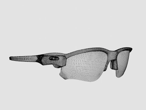Oakley Flak Draft - Prizm Deep Water Polarized OO9364 Sport Glasses 3D Model