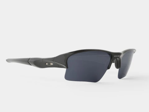 &Oacute;culos esportivos Oakley Flak Jacket XLJ - Black Iridium OO9009 03 Modelo 3D