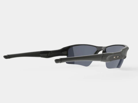 Oakley Flak Jacket XLJ - Black Iridium OO9009 03 Sport Glasses 3D Model