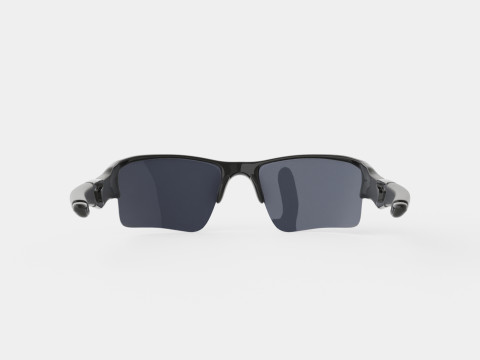 Oakley Flak Jacket XLJ - Black Iridium OO9009 03 Sport Glasses 3D Model