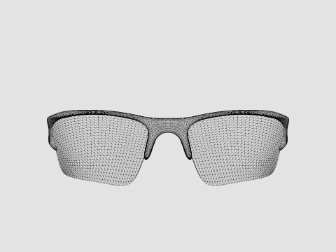 Oakley Flak Jacket XLJ - Black Iridium OO9009 03 Sport Glasses 3D Model