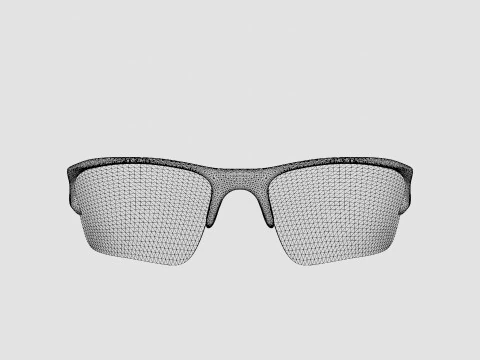 Oakley Flak Jacket XLJ - Black Iridium OO9009 03 Sport Glasses 3D Model