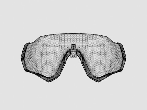 Oakley Flight Jacket - Prizm Road Black OO9401 Sport Glasses 3D Модель