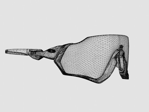Oakley Flight Jacket - Prizm Road Black OO9401 Sport Glasses 3D Модель