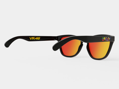 Oakley Frogskins - Prizm Ruby OO9013 Sunglasses Modello 3D