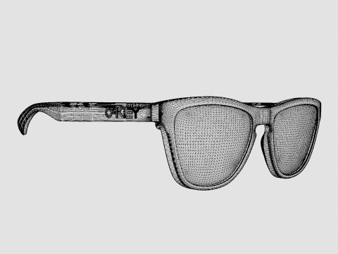 Oakley Frogskins - Prizm Ruby OO9013 Sunglasses Modello 3D