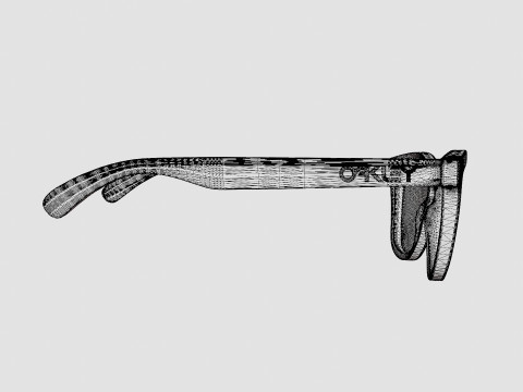 Oakley Frogskins - Prizm Ruby OO9013 Sunglasses Modello 3D