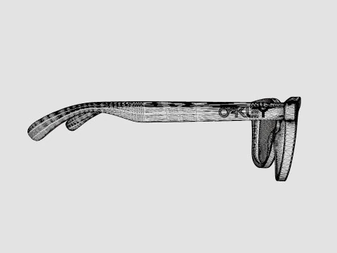 Oakley Frogskins - Prizm Ruby OO9013 Sunglasses 3D Model