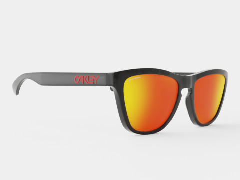 Oakley Frogskins Mix Violet Iridium Polarized OO9428 Sunglasses 3D in 3DExport