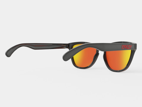Oakley Frogskins - Prizm Ruby Polarized OO9013 Sunglasses Modelo 3D