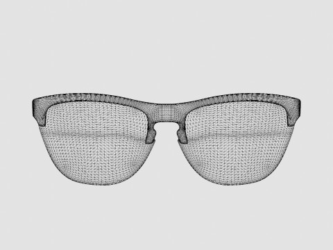 Oakley Frogskins Lite - Grey OO9374 Sunglasses 3D Model