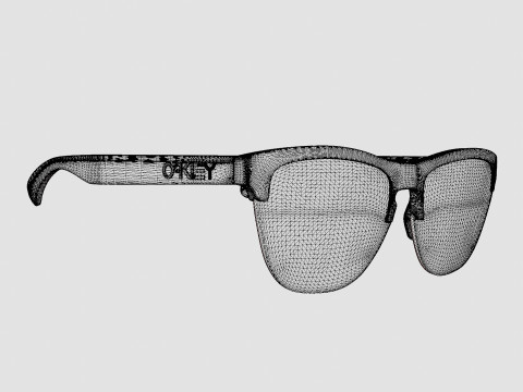 Oakley Frogskins Lite - Grey OO9374 Sunglasses 3D Model