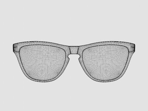 Oakley Frogskins Mix - Violet Iridium Polarized OO9428 Sunglasses 3D-Modell