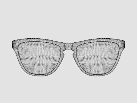 Oakley Frogskins Mix - Violet Iridium Polarized OO9428 Sunglasses 3D Model