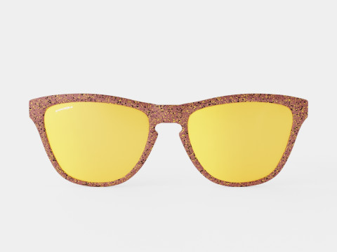Oakley Frogskins Mix Metallic Splatter Collection - Prizm Rose Gold OO9428 Sport Glasses Modello 3D