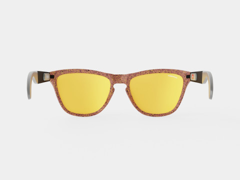 Oakley Frogskins Mix Metallic Splatter Collection - Prizm Rose Gold OO9428 Sport Glasses Modello 3D