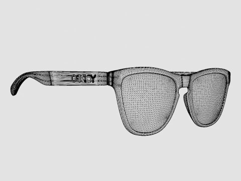 Oakley Frogskins Mix Metallic Splatter Collection - Prizm Rose Gold OO9428 Sport Glasses 3D Model