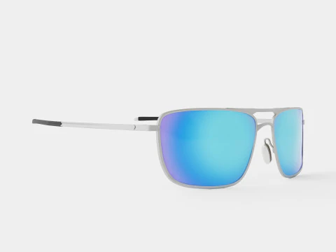 오클리 게이지 8 - 프리즘 사파이어 편광 OO4124 선글라스 3D 모델