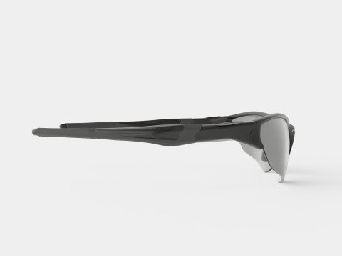 Oakley Half Jacket 2 0 - Black Iridium OO9144 Sport Glasses Modelo 3D