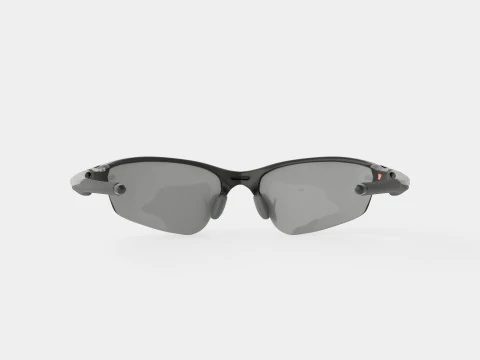 Oakley Half Jacket 2 0 - Black Iridium Polarized OO9144 Sport Glasses 3D Model