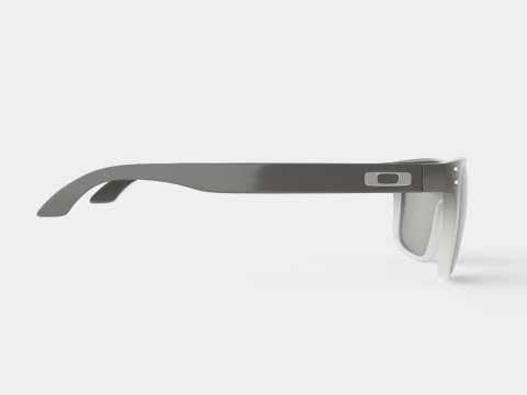 Oakley Holbrook Dark Ink Fade - Chrome Iridium Polarized OO9102 Sport Glasses 3D-Modell
