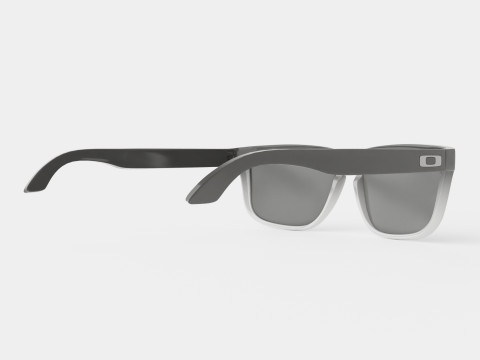 Oakley Holbrook Dark Ink Fade - Chrome Iridium Polarized OO9102 Sport Glasses 3D-Modell