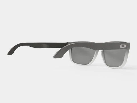 Oakley Holbrook Dark Ink Fade - Chrome Iridium Polarized OO9102 Sport Glasses 3D Model
