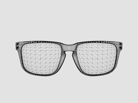 Oakley Holbrook Dark Ink Fade - Chrome Iridium Polarized OO9102 Sport Glasses 3D-Modell