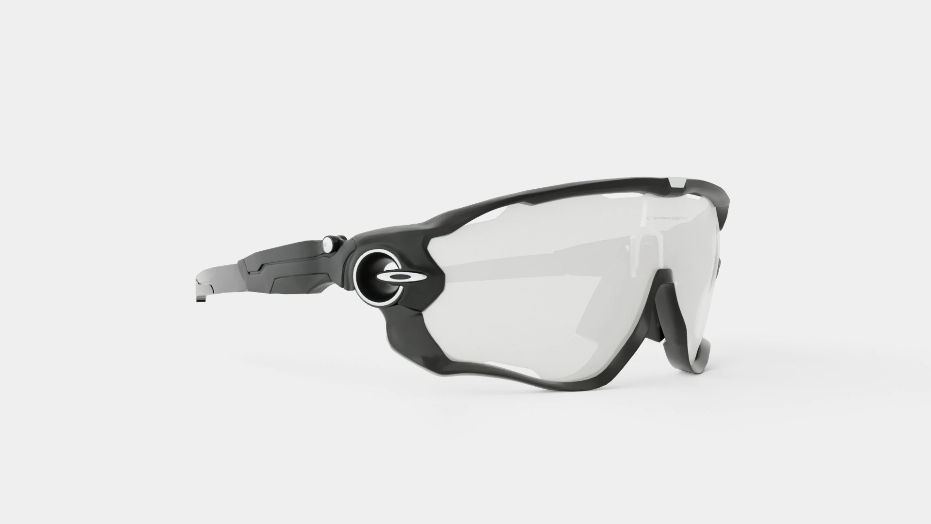 Oakley Jawbreaker - Clear Black Iridium Photochromic OO9290 Sport Glasses 3D Model .c4d .max .obj .3ds .fbx .stl .blend 