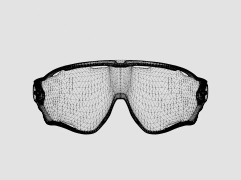 Oakley Jawbreaker - Спортивные очки Prizm Sapphire OO9290 3D Модель