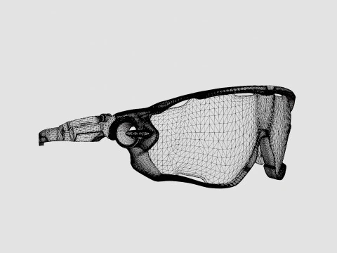 Oakley Jawbreaker - Спортивные очки Prizm Sapphire OO9290 3D Модель