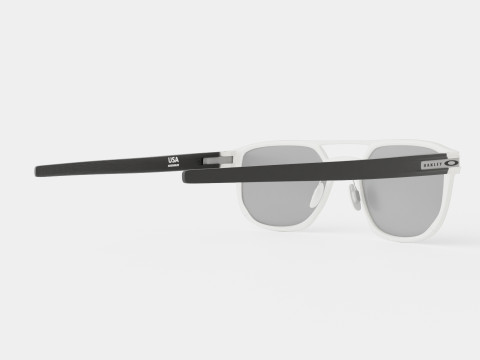 Oakley Latch Alpha - Prizm Black Polarized OO4128 Sport Glasses 3D Model